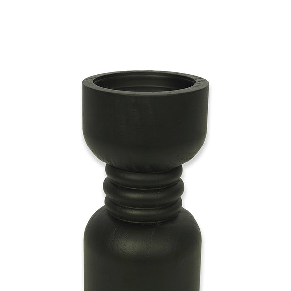 CANDLE SET OF 3 PCS - BLACK