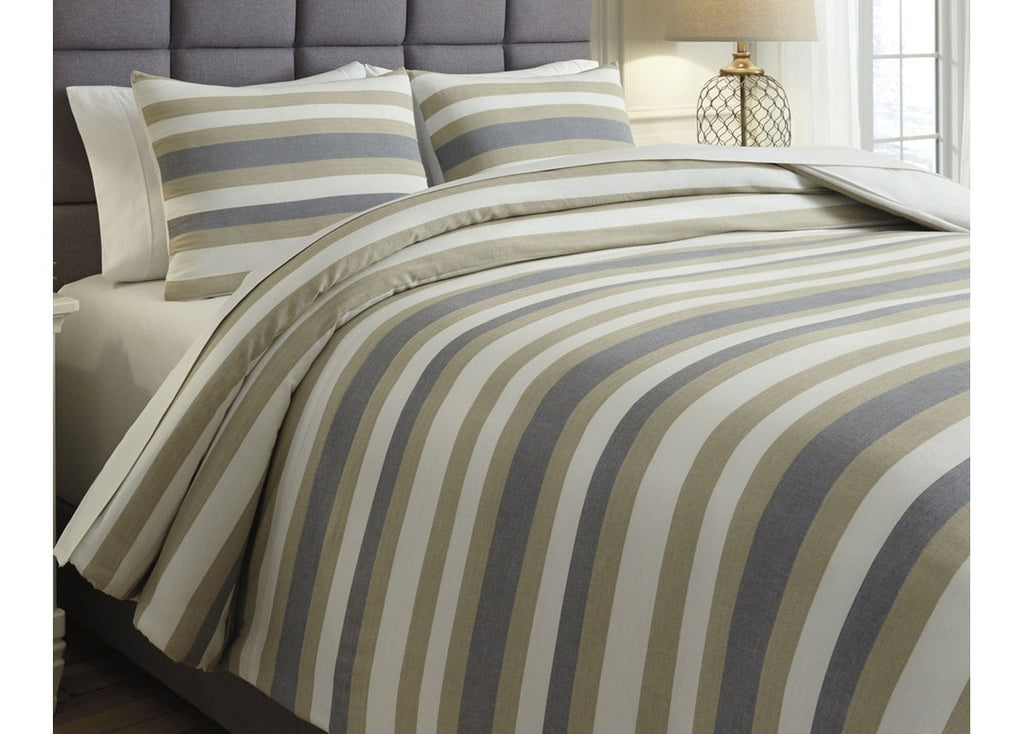 ISAIAH BEDDING KING SIZE SET 3 PCS - MULTICOLORED