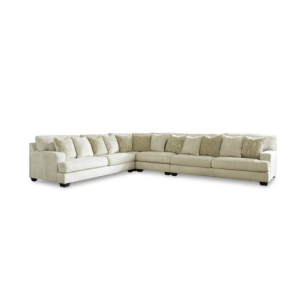 Contemporary sectional with ultra-deep seats and reversible cushions