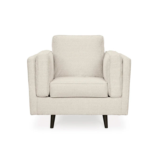 Close-up of tapered splayed legs on mid-century style chair