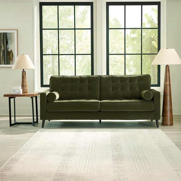 Reveon Lakes velvet sofa with button tufting – Ashley UAE.