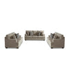 STONEMEADE SOFA SET 3 PCS BROWN