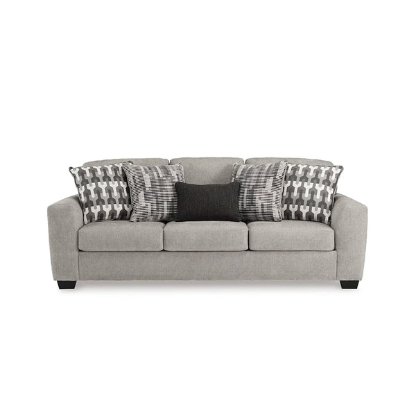 Contemporary sofa with plush cushions and faux wood legs – Ashley UAE.