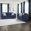 EVANSLEY SOFA SET 3 PCS BLUE