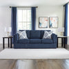 EVANSLEY SOFA SET 3 PCS BLUE