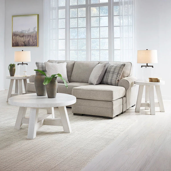 Arbhor Knoll sofa chaise with reversible chaise cushion and movable ottoman – Ashley UAE