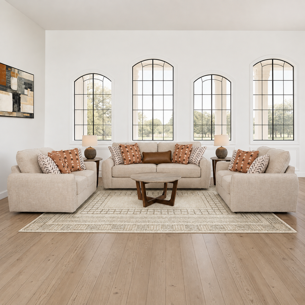 SEYLER SOFASET 3PCS - BEIGE