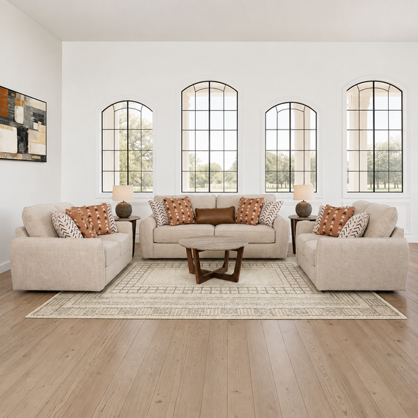 SEYLER SOFASET 3PCS - BEIGE