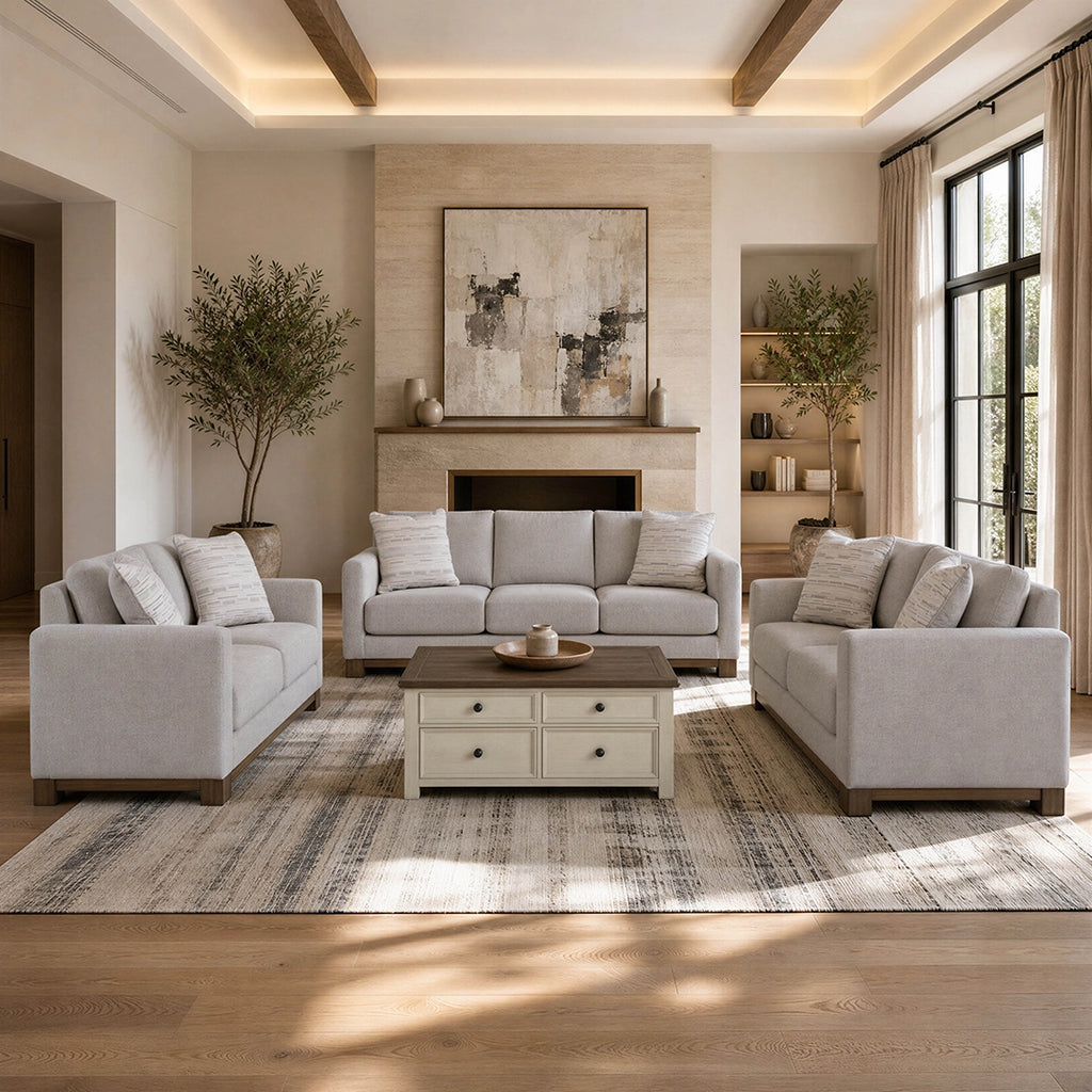 MARINAMAE SOFA SET 3 PCS - GREY