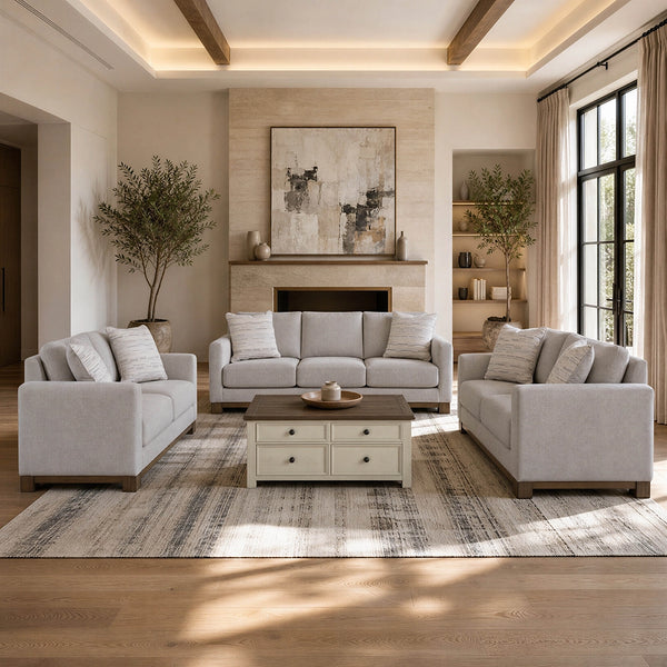 MARINAMAE SOFA SET 3 PCS - GREY