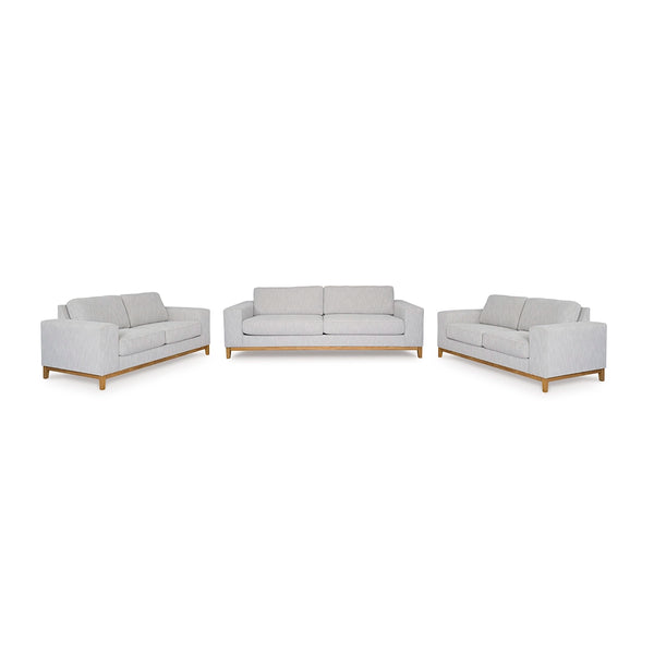 LEAMEA SOFA SET 3 PCS - GREY