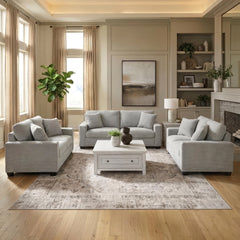 AMESLEY SOFA SET 3 PCS - GREY