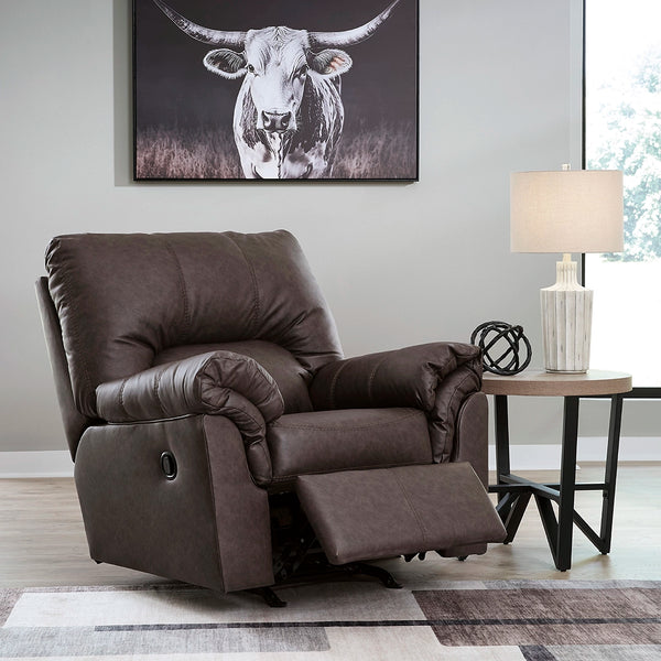 WHITLOCK ROCKER RECLINER - DARK BROWN