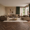 CALDEN SOFASET 3PCS - LIGHT BROWN