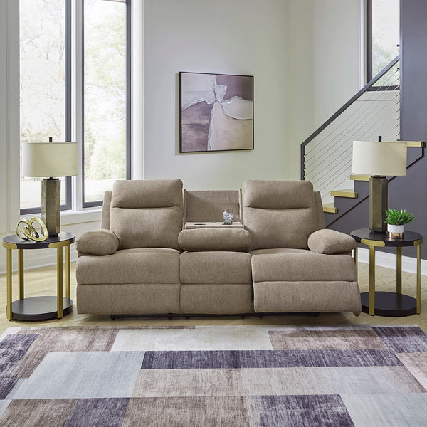 Tarrant SOFA RECLINER 3 SEATER - LIGHT BROWN