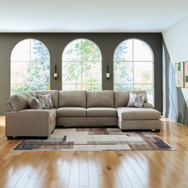 NEWELLEN SECTIONAL SOFA 3 PCS GREY