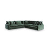 Carriage View SECTIONAL SOFA 3 PCS - DARK GREEN