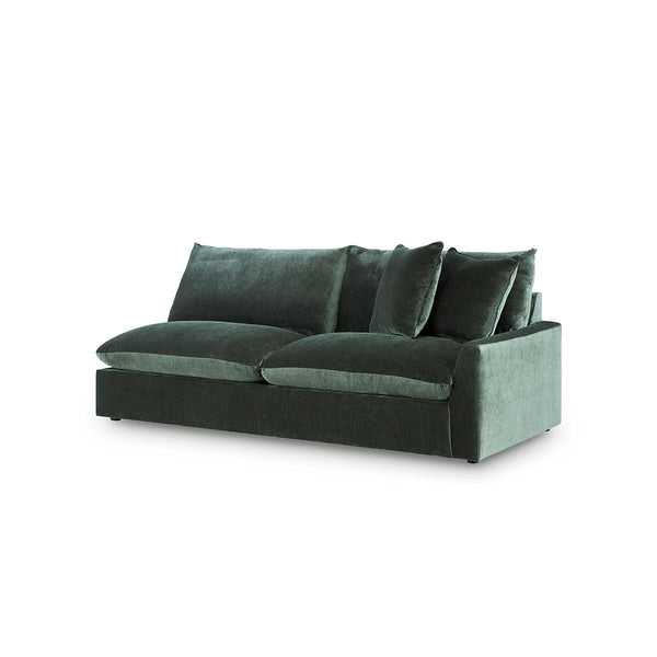Carriage View SECTIONAL SOFA 3 PCS - DARK GREEN