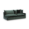 Carriage View SECTIONAL SOFA 3 PCS - DARK GREEN