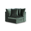 Carriage View SECTIONAL SOFA 3 PCS - DARK GREEN