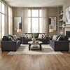LOREO SOFA SET 3 PCS - DARK GREY
