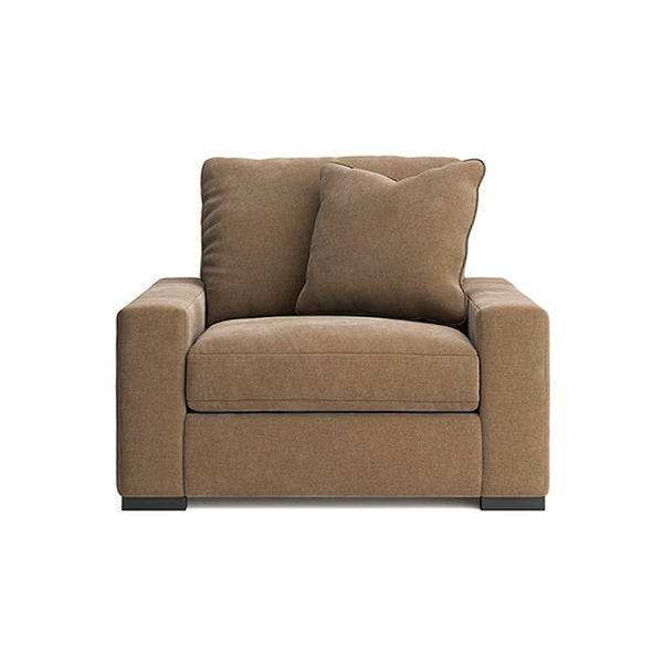 CALDEN SOFA 1 SEATER - LIGHT BROWN