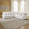 WYNNCROFT MANOR SECTIONAL SOFA 3 PCS - WHITE