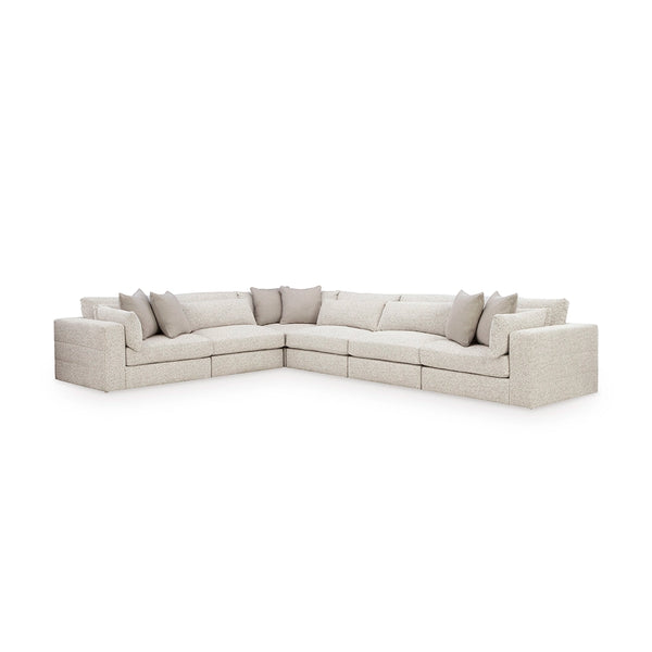 STONECROFT MANOR SECTIONAL SOFA 6 PCS - GREY