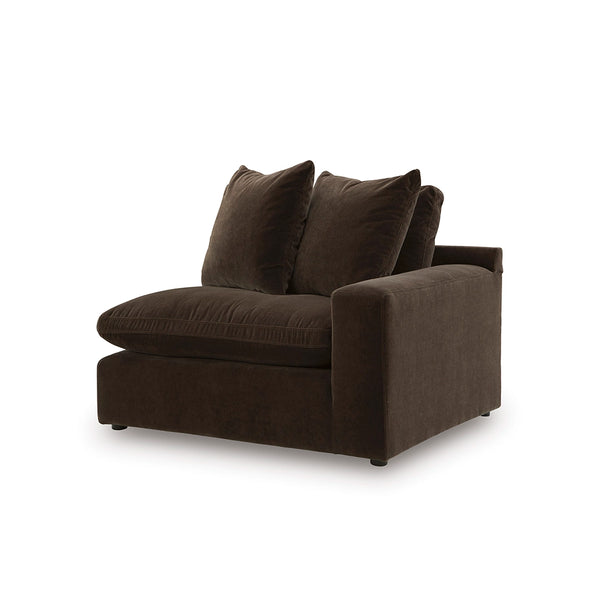 Maxton Heights SECTIONAL SOFA 5 PCS - DARK BROWN
