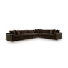 Maxton Heights SECTIONAL SOFA 6 PCS - DARK BROWN