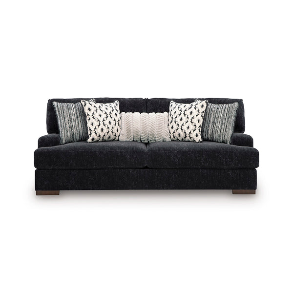 WHITMORE MANOR SOFA SET 3 PCS - BLACK
