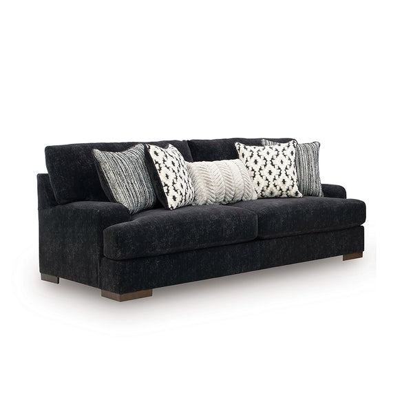 WHITMORE MANOR SOFA SET 3 PCS - BLACK