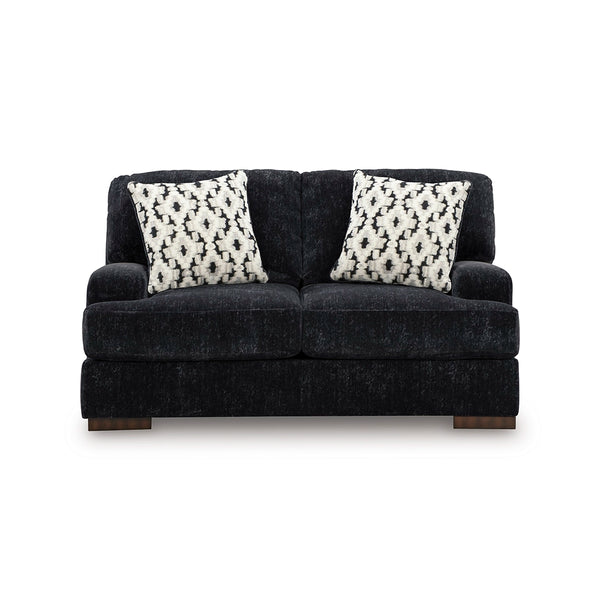 WHITMORE MANOR SOFA SET 3 PCS - BLACK