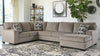 BALLINASLOE SECTIONAL SOFA SET 3 PCS - GREY