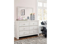 PAXBERRY DRESSER + MIRROR - WHITE
