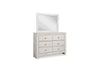 PAXBERRY DRESSER + MIRROR - WHITE