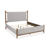 LYNCOTT BED QUEEN SIZE (150*200CM) - GREY
