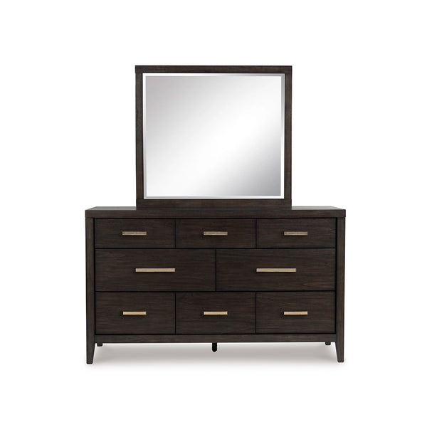 WESTONFORT BEDROOM SET WITHOUT WARDROBE KING SIZE (193*203 CM) - DARK BROWN