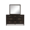 WESTONFORT BEDROOM SET WITHOUT WARDROBE KING SIZE (193*203 CM) - DARK BROWN