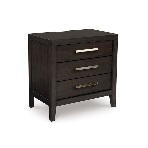 WESTONFORT BEDROOM SET WITHOUT WARDROBE KING SIZE (193*203 CM) - DARK BROWN