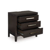 WESTONFORT BEDROOM SET WITHOUT WARDROBE KING SIZE (193*203 CM) - DARK BROWN