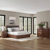 KENDAMOR BEDROOM SET WITHOUT WARDROBE KING SIZE (193*203 CM) - DARK BROWN