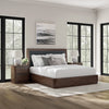 KENDAMOR BEDROOM SET WITHOUT WARDROBE KING SIZE (193*203 CM) - DARK BROWN