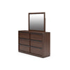 KENDAMOR BEDROOM SET WITHOUT WARDROBE KING SIZE (193*203 CM) - DARK BROWN
