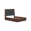 KENDAMOR BEDROOM SET WITHOUT WARDROBE QUEEN SIZE (160*200 CM) - DARK BROWN
