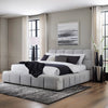 JESSTEAN BED QUEEN SIZE (150*200CM) GREY