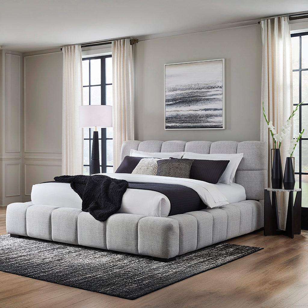 JESSTEAN BED KING SIZE (193*203CM) GREY