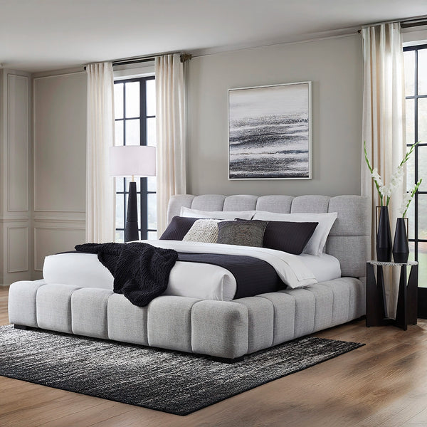 JESSTEAN BED KING SIZE (193*203CM) GREY