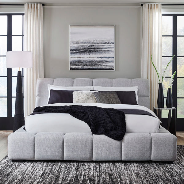 JESSTEAN BED KING SIZE (193*203CM) GREY