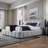 JESSTEAN BED KING SIZE (193*203CM) GREY